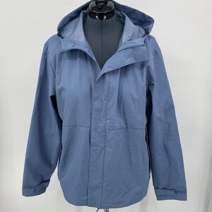 Swiss Tech Men's Slate Blue Raincoat/WINDBREAKER SIZE L 42/44